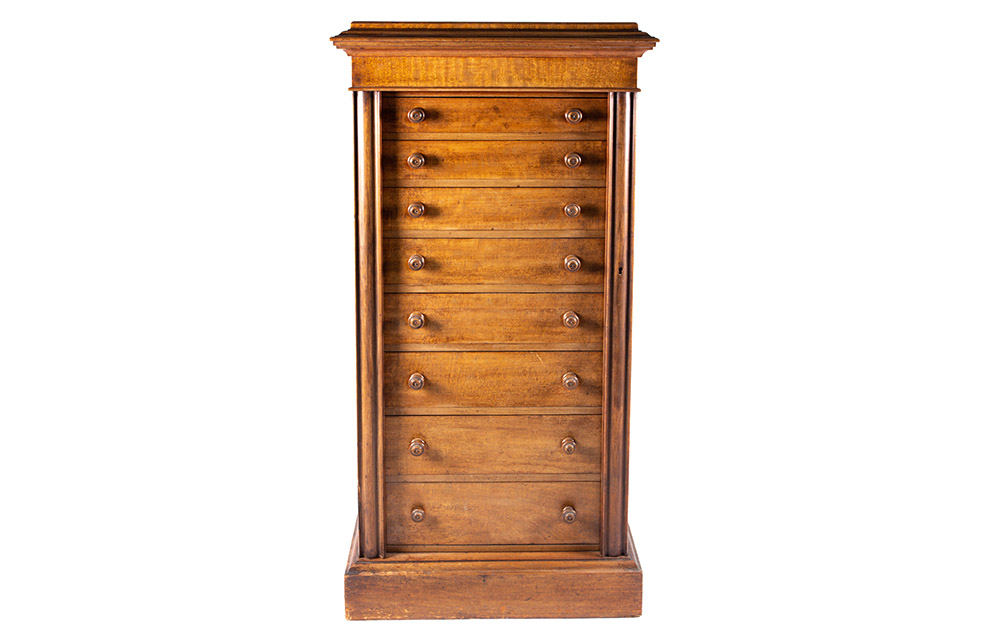 An Edwards & Roberts mahogany Wellington chest